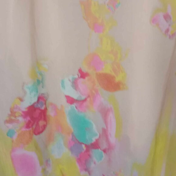 Mossimo Watercolor Long Sleeve Blouse Size XS - Picture 8 of 13